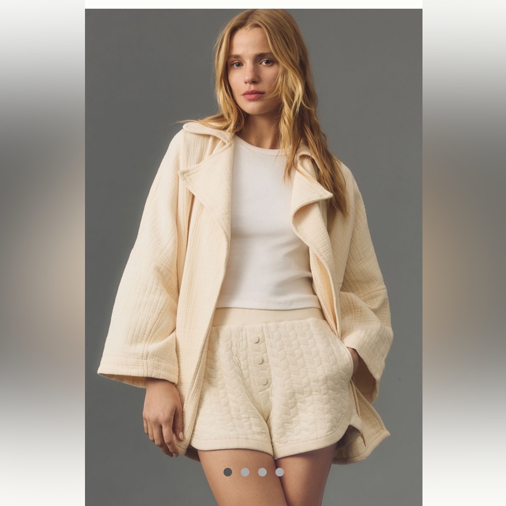Anthropologie Pilcro ivory gauze jacket